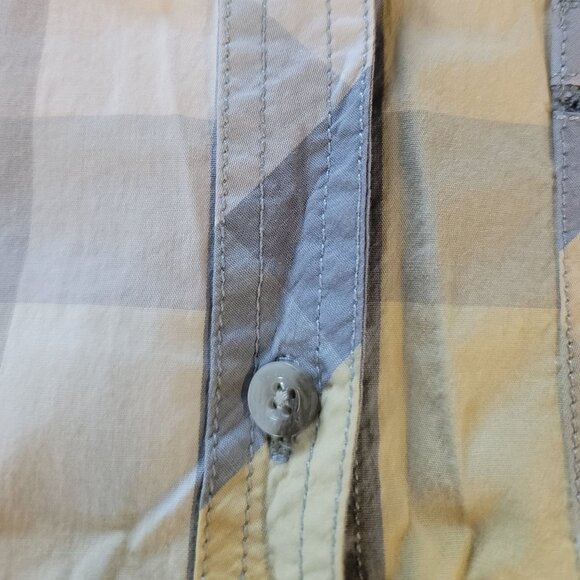 Woolrich Pastel Plaid Sleeveless Blouse Cotton/Spandex‎ Sz M - Picture 8 of 15